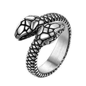 18k Snake Ring Toi Et Moi Luxurious Gold